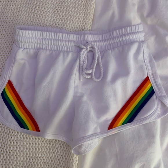 Garage shorts with rainbow stripes - Picture 3 of 3
